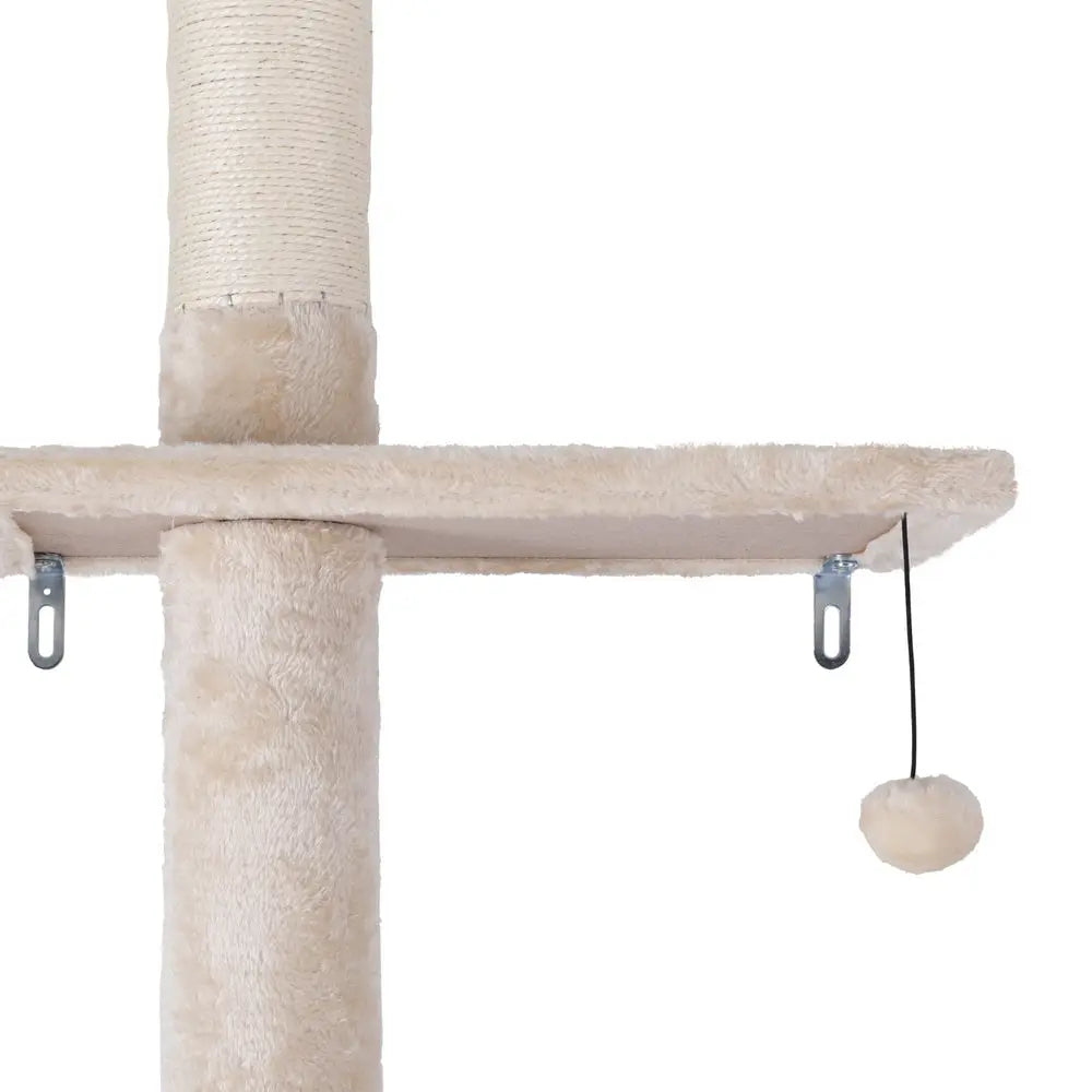 i.Pet Cat Tree 290cm Tower Scratching Cats Post Scratcher Floor to Ceiling Bed - Paws & Palettes