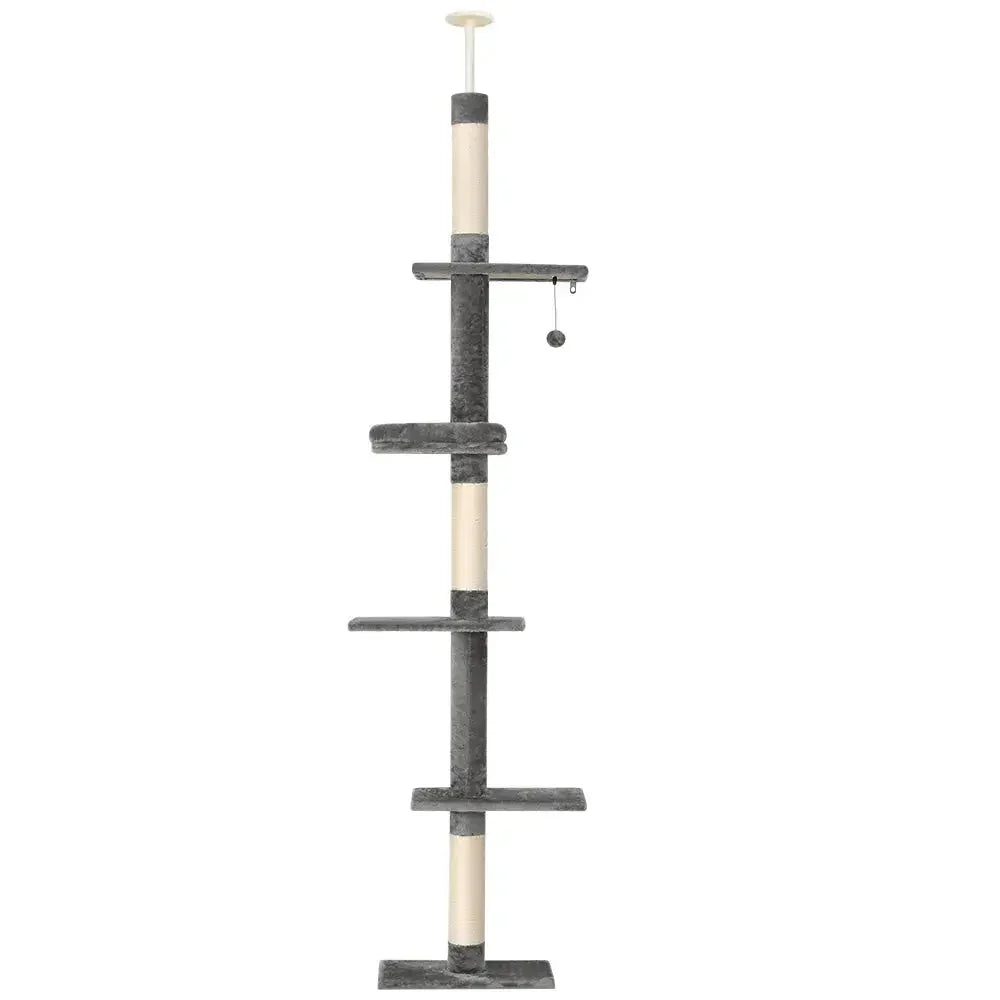 i.Pet Cat Tree 290cm Tower Scratching Post Scratcher Floor to Ceiling Cats Bed Dropshipzone