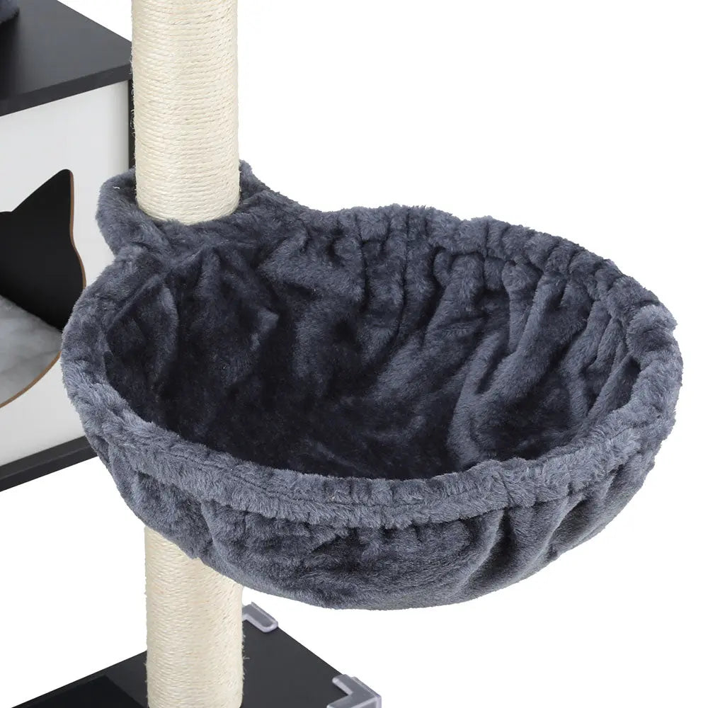 i.Pet Cat Tree Tower Scratching Post Scratcher 144cm Wood Bed Condo House Cabinet - Paws & Palettes