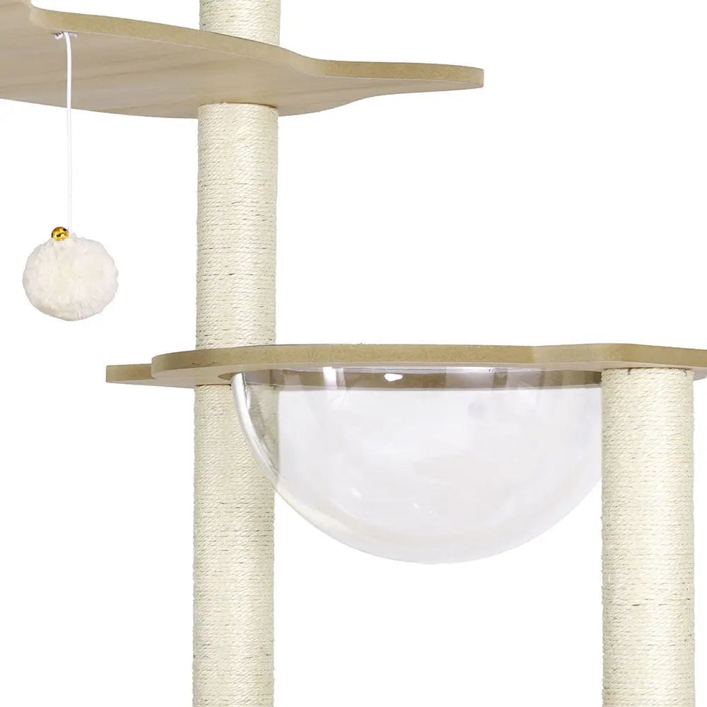 i.Pet Cat Tree Tower Scratching Post Scratcher 174cm Wood Bed Condo House Ladder - Paws & Palettes