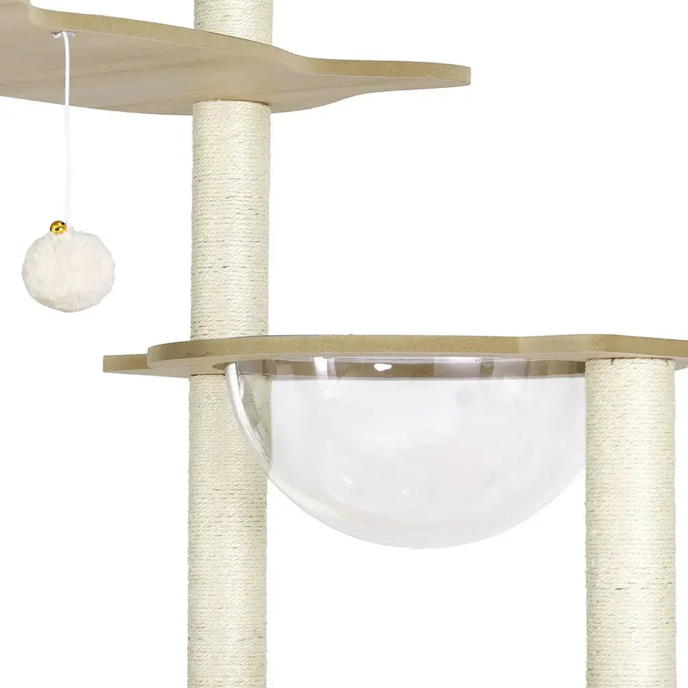 i.Pet Cat Tree Tower Scratching Post Scratcher 174cm Wood Bed Condo House Ladder Dropshipzone