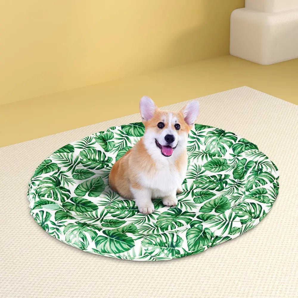 i.Pet Pet Cooling Mat Gel Dog Cat Self-cool Puppy Large Round Bed Summer Cushion - Paws & Palettes