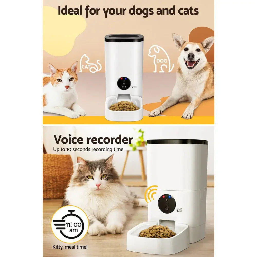 i.Pet Automatic Pet Feeder 6L Wifi Auto Dog Cat Smart Food Dispenser Timer Dropshipzone