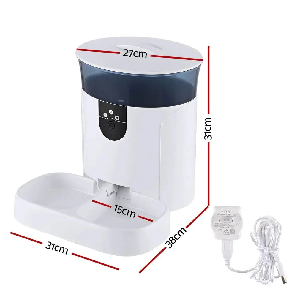 i.Pet Automatic Pet Feeder Dog Cat Camera Wifi Smart Food Dispenser Timer 7L APP Dropshipzone