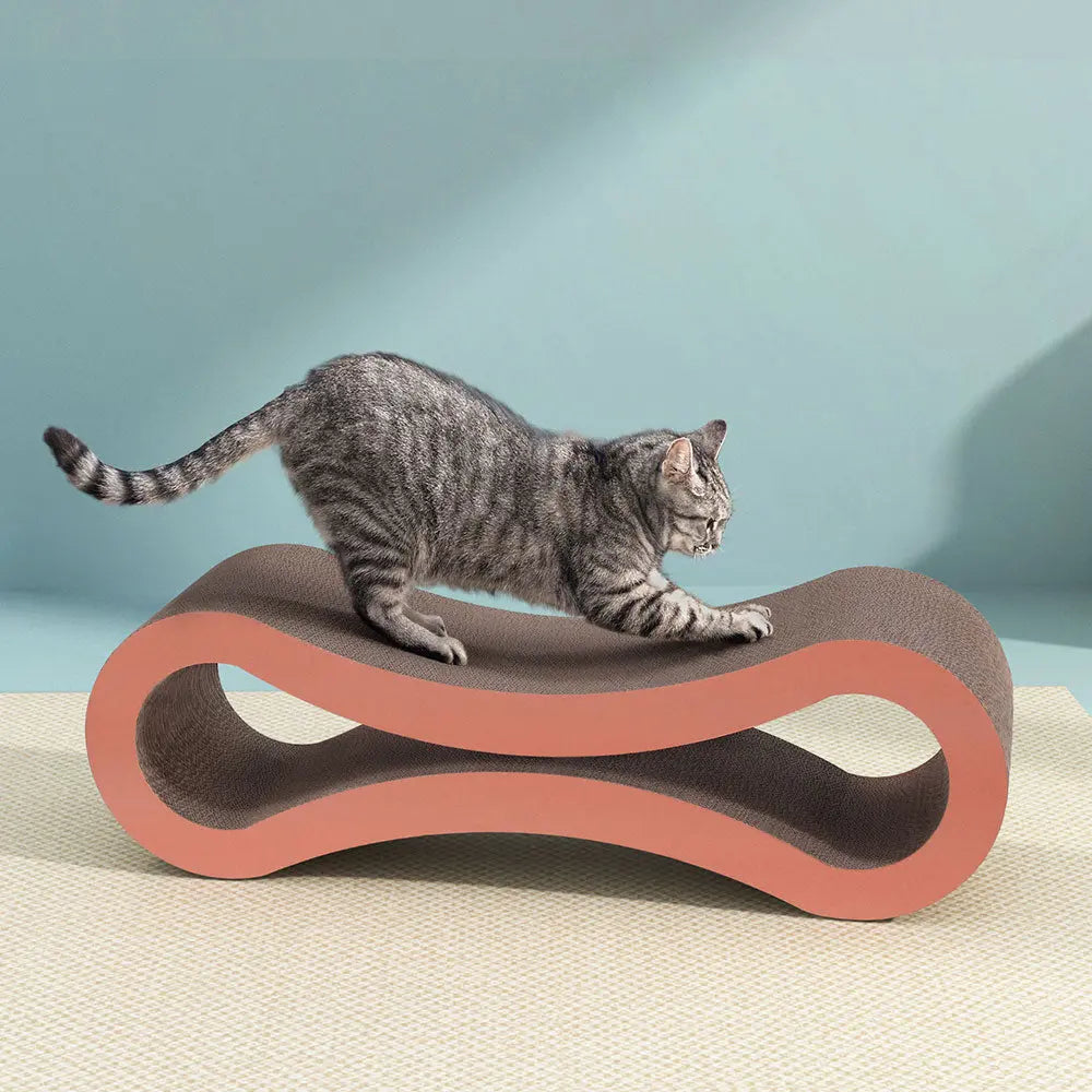 i.Pet Cat Scratching Board Scratcher Cardboard Kitten Indoor Climbing Bed Catnip - Paws & Palettes