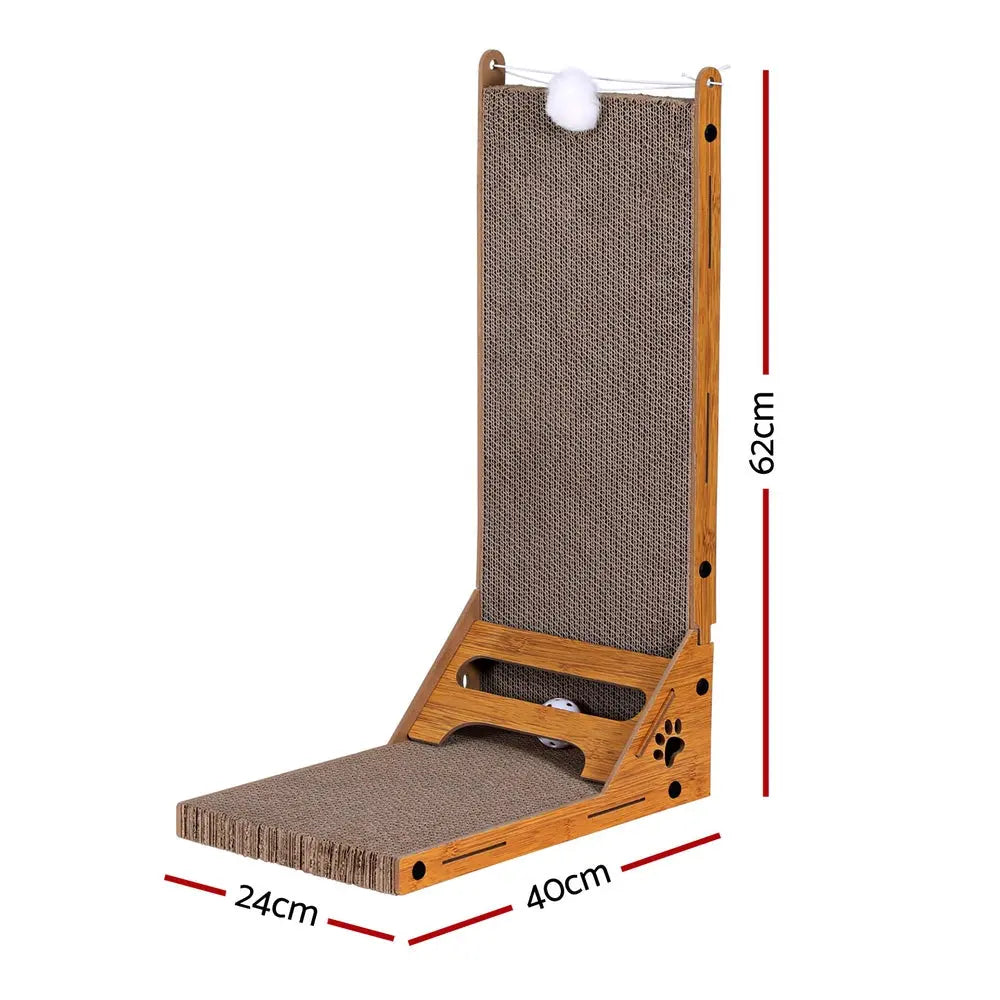 i.Pet Cat Scratching Board Scratcher Cardboard Kitten Indoor Climbing Toy Catnip - Paws & Palettes