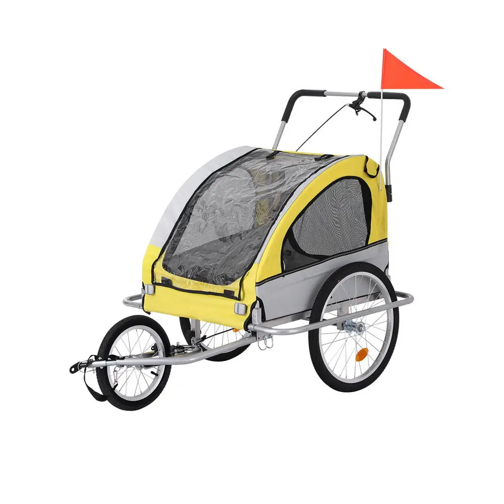 i.Pet Pet Bike Trailer Dog Stroller Pram Bicycle Large Travel Cycling Foldable - Paws & Palettes