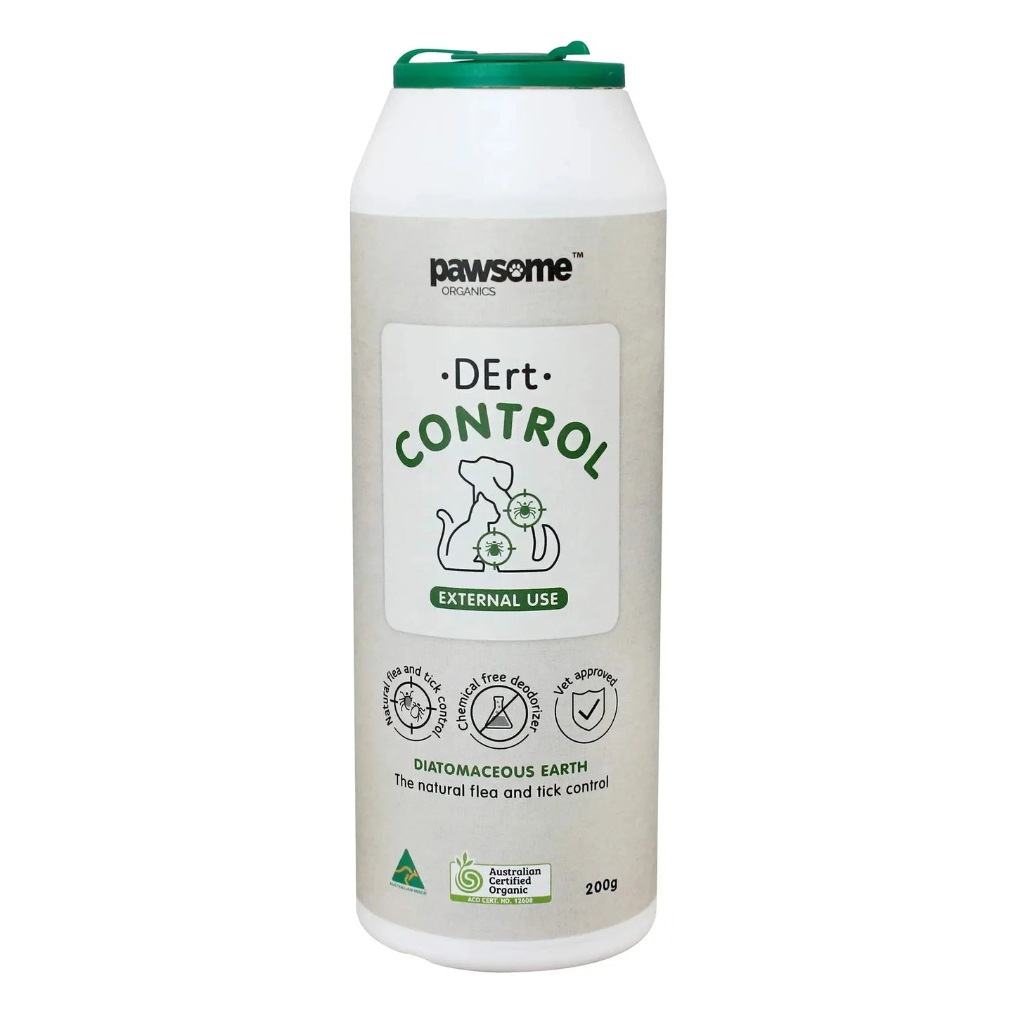 Pawsome Organic – DErt Control – Diatomaceous Earth Agline