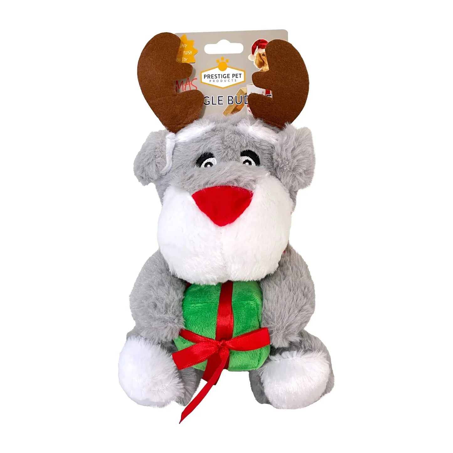 Snuggle Pals – Christmas Holiday – Grey Dog - Paws & Palettes