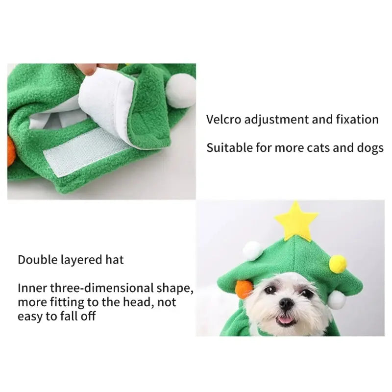 Christmas Pet Costume For Cat Dogs - Paws & Palettes