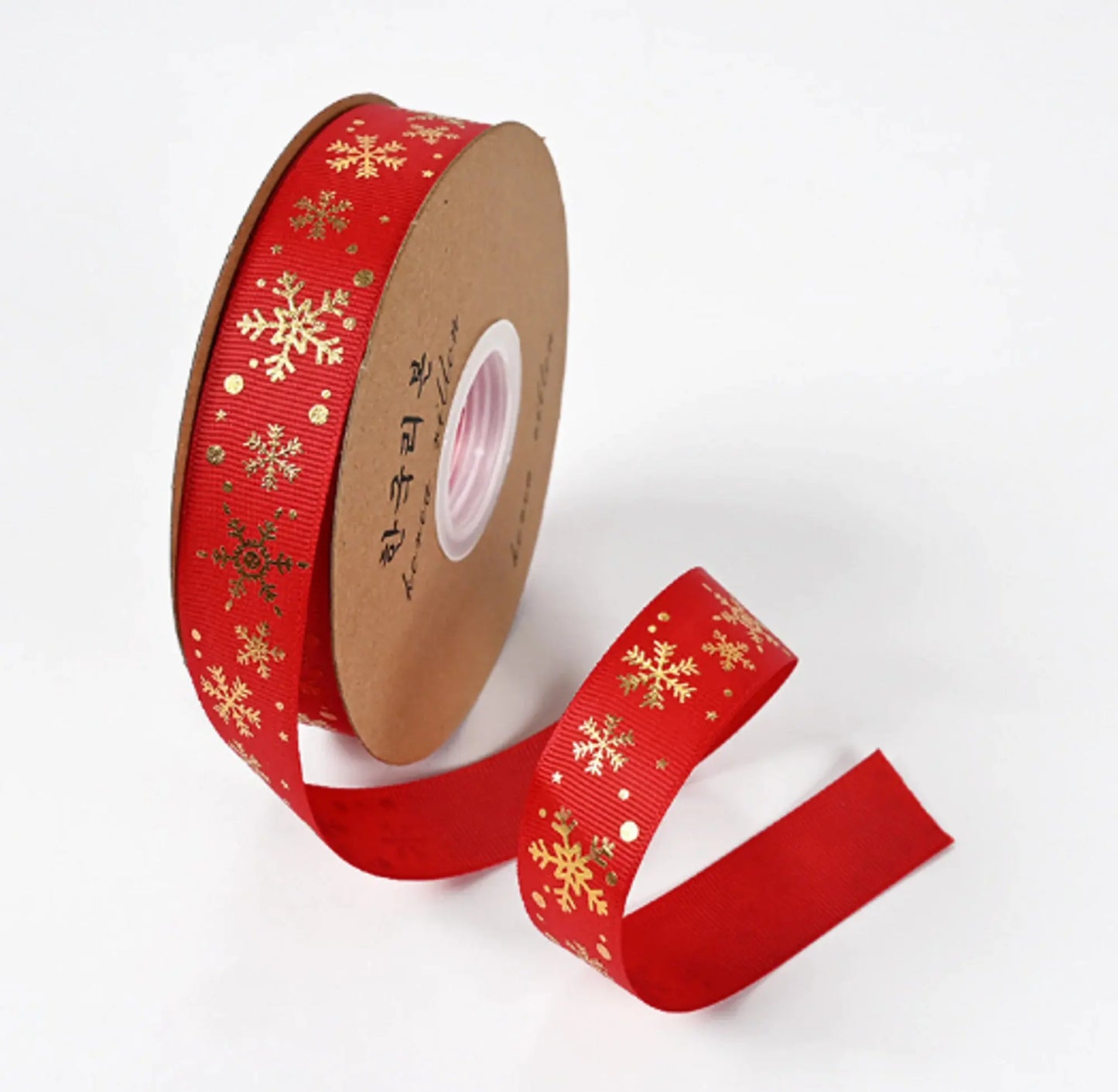 Ribbon Printed Christmas Design Decoration Gift Packing - Paws & Palettes