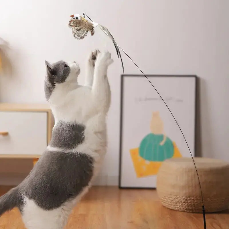 Simulation Bird Interactive Cat Toy - Paws & Palettes