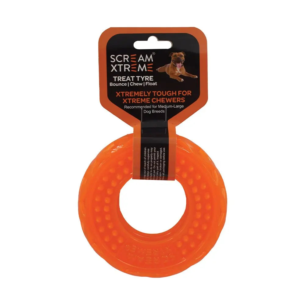 Scream – Xtreme Treat Tyre – Loud Orange - Paws & Palettes