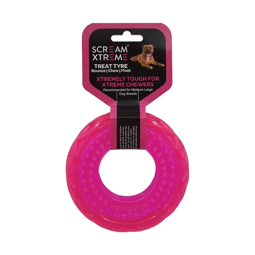 Scream – Xtreme Treat Tyre – Loud Pink - Paws & Palettes