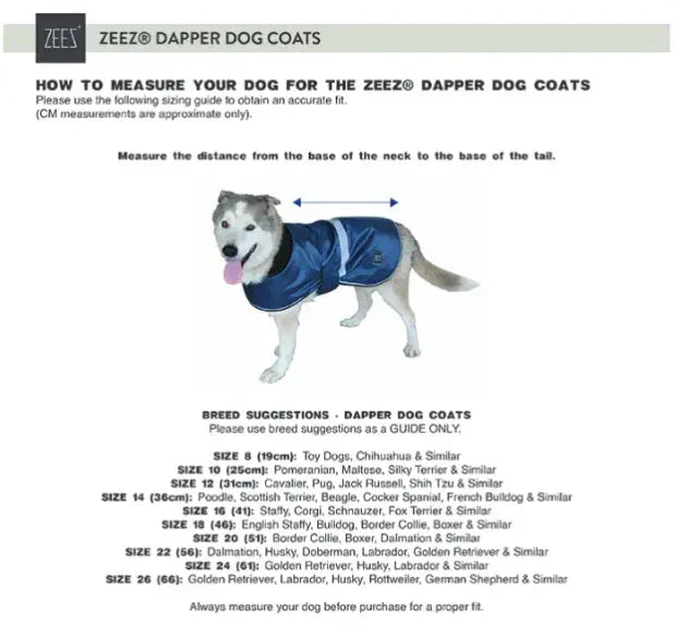 ZeeZ – Waterproof Dapper Dog Coat – Old Navy Agline