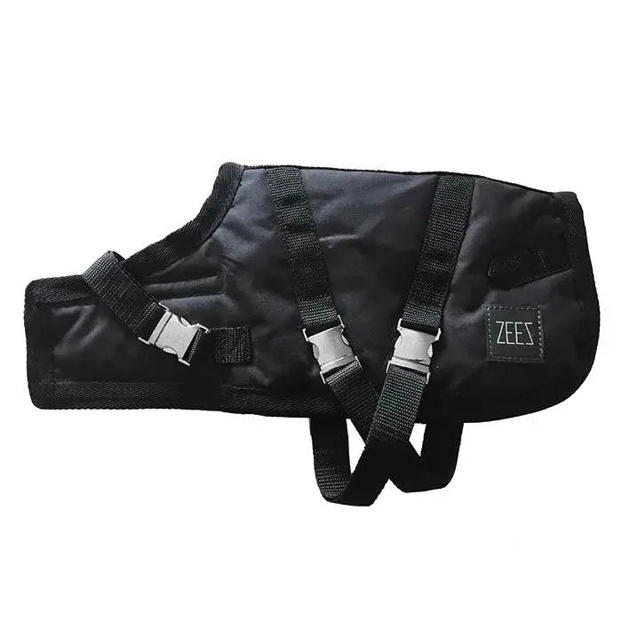 ZeeZ – Waterproof Supreme Dog Coat – Oil Skin/Black Agline