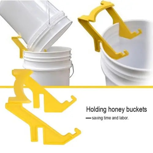 Beekeeping Honey Gallon Plastic Bucket Holder Brackets 2PC - Paws & Palettes
