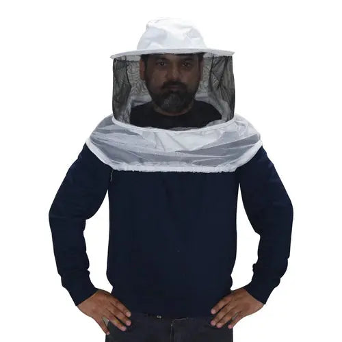Beekeeping Bee Half Body Round Head Veil Protective Gear - Paws & Palettes
