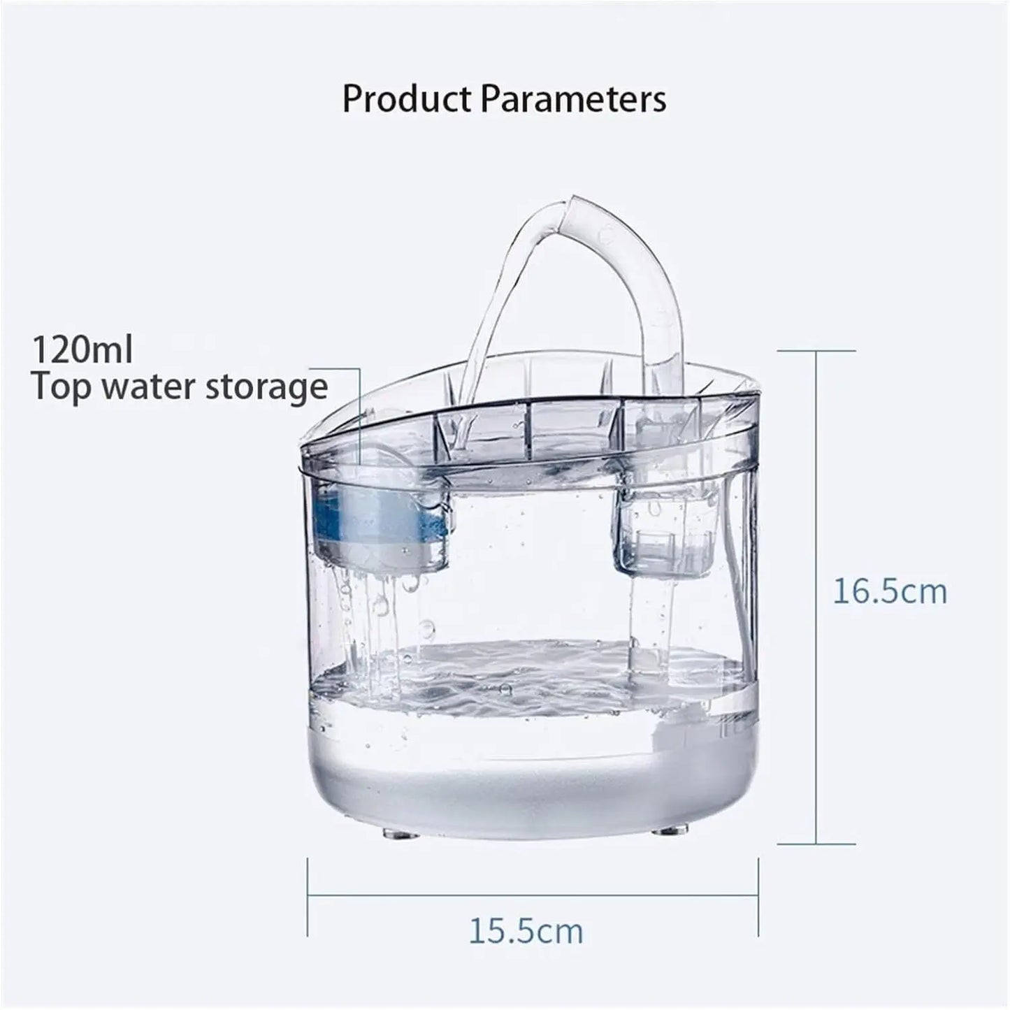 8PCS Filter Electric Pet Water Fountain Automatic Sensor Drinking Dispenser Filter - Paws & Palettes