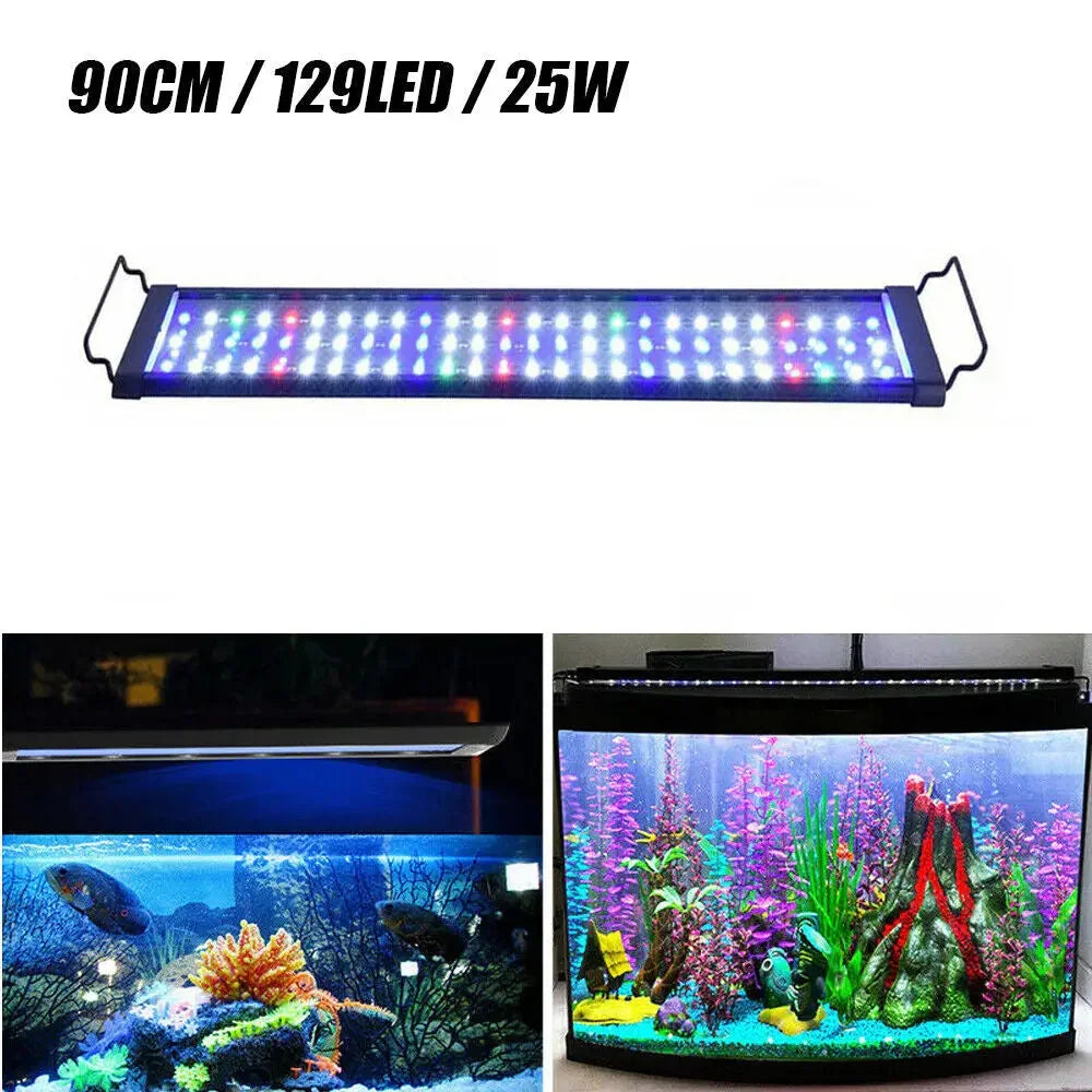 90cm Aquarium Light Lighting Full Spectrum Aqua Plant Fish Tank Bar LED Lamp Dropshipzone