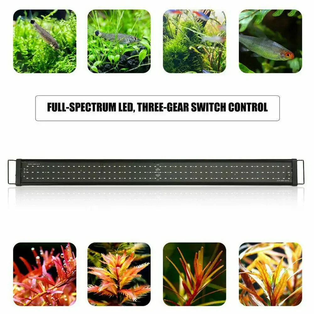 90cm Aquarium Light Lighting Full Spectrum Aqua Plant Fish Tank Bar LED Lamp Dropshipzone