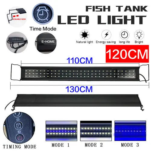 120 CM 150W 244LED Aquarium LED Lighting Marine Aqua Fish Tank Light NEW - Paws & Palettes