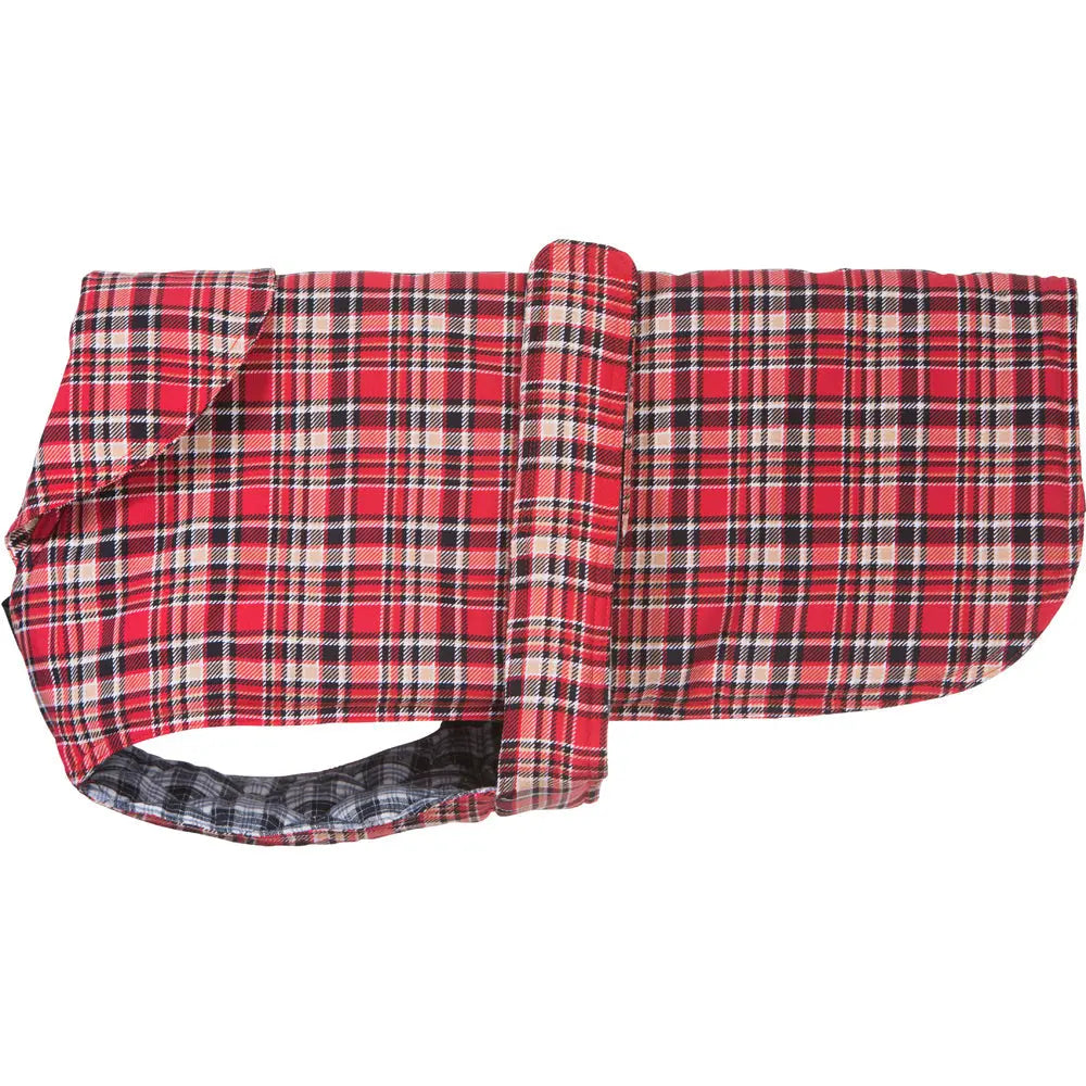 Tartan Red Dog Coat 40cm - Paws & Palettes