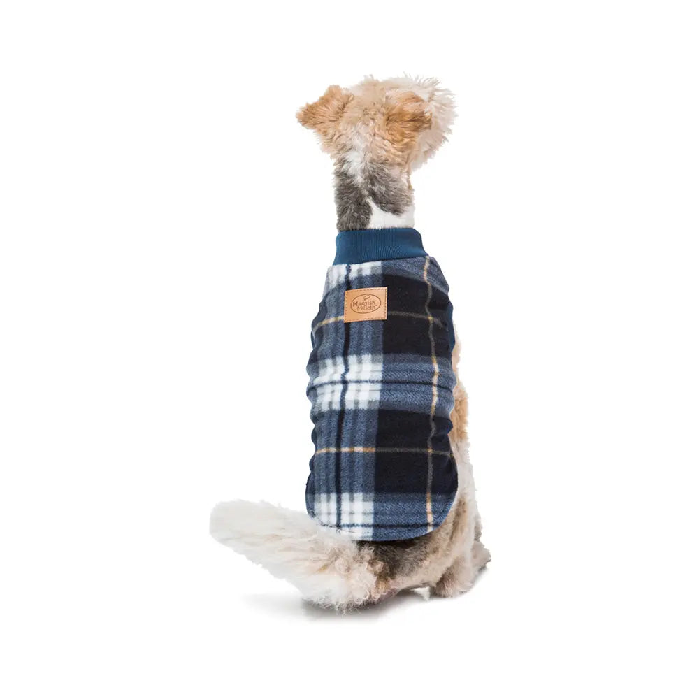 Blue Tartan Dog Pyjamas 80cm - Paws & Palettes