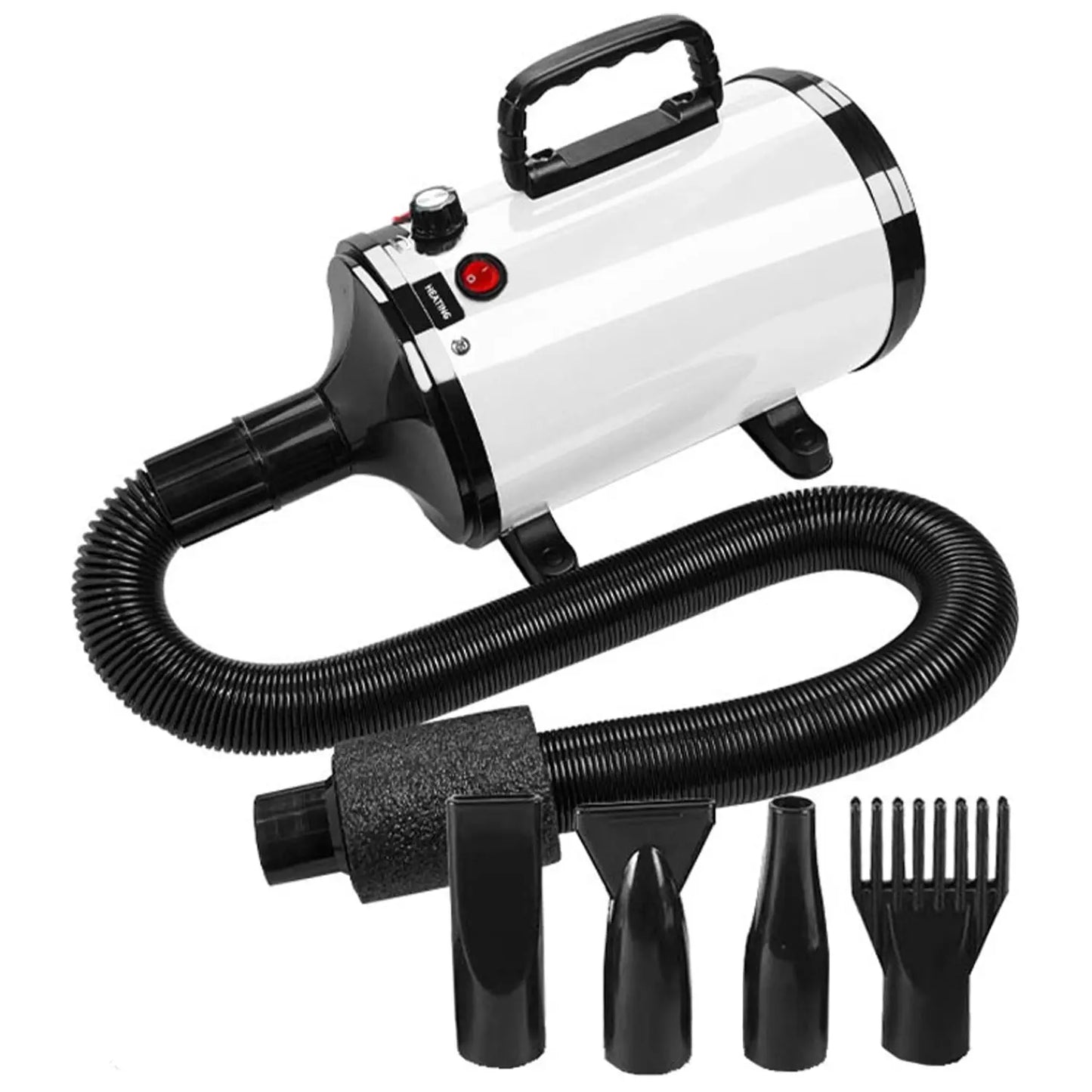 Floofi Pet Hair Dryer Advance Button Version (White) - Paws & Palettes