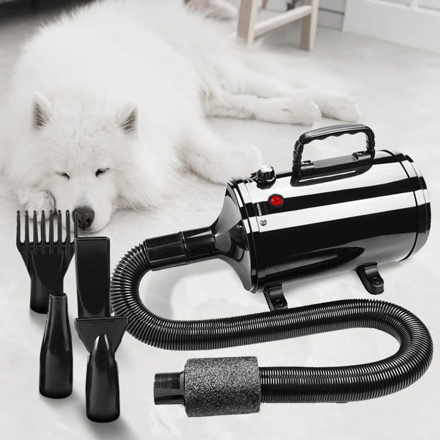Floofi Pet Hair Dryer Advance Button Version (Black) - Paws & Palettes