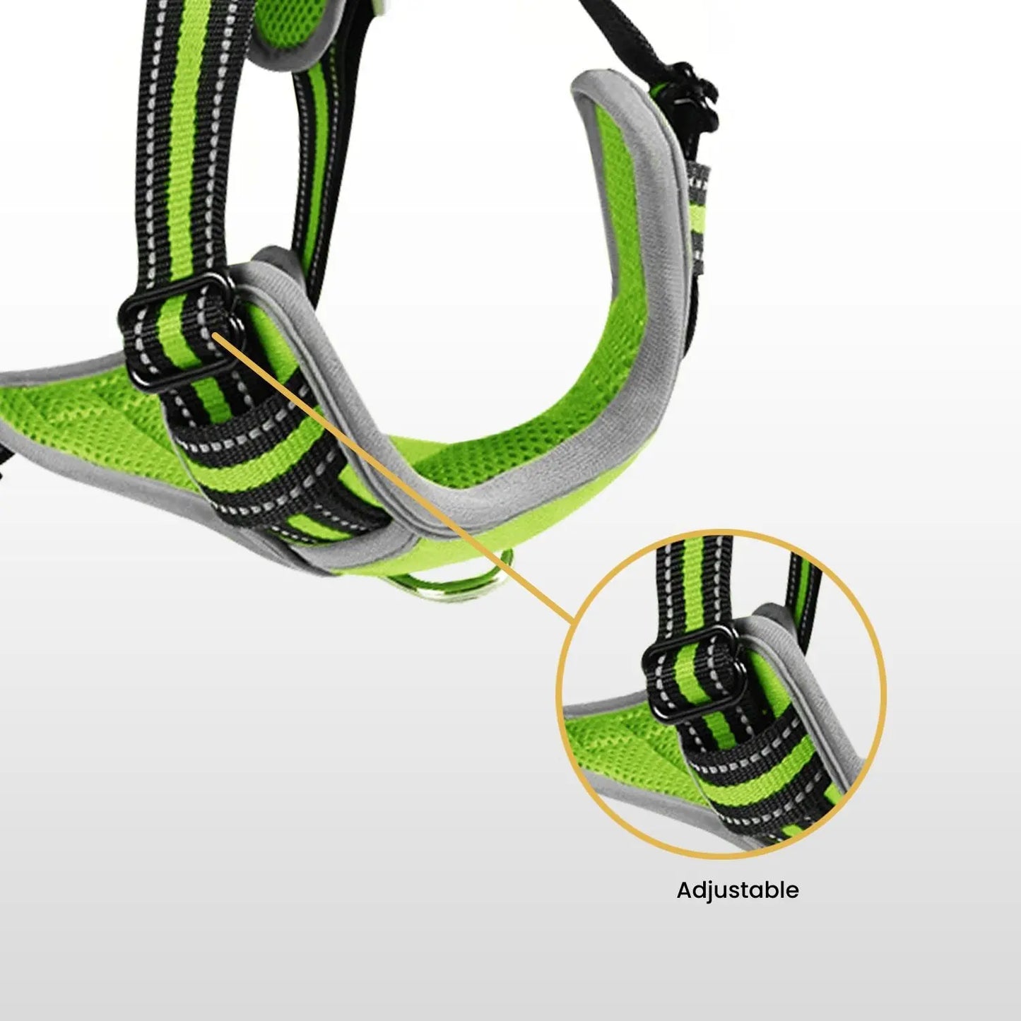 FLOOFI Dog Harness Vest XL Size (Green) - Paws & Palettes