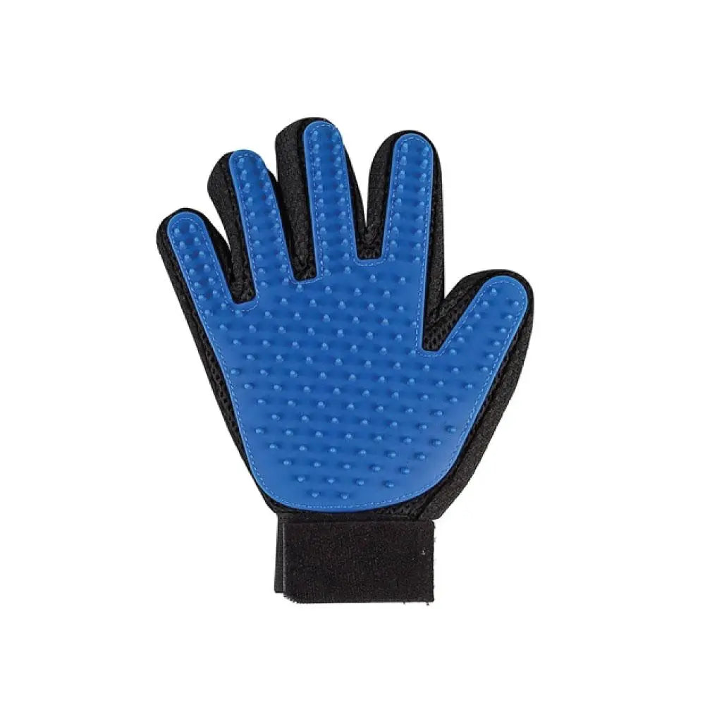 2in1 Pet Deshedding and Massage Glove - Dog or Cat Hair Grooming Right Hand Mitt - Paws & Palettes
