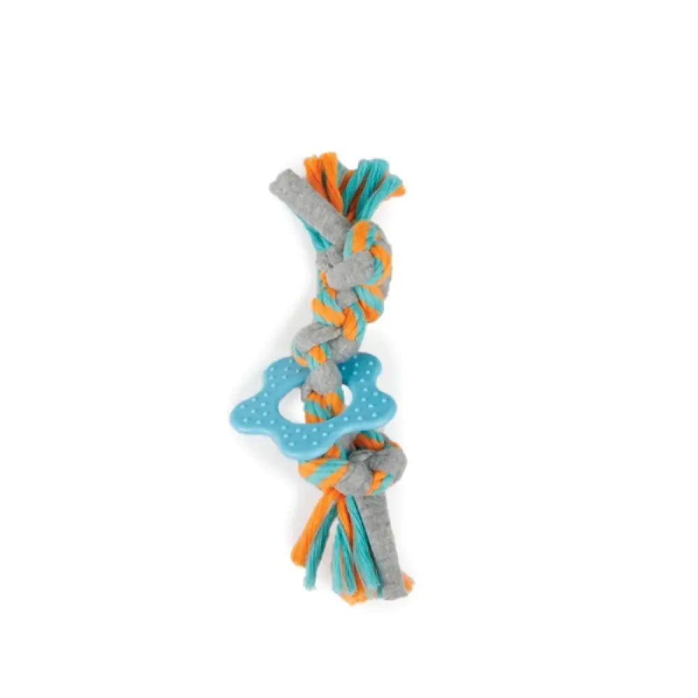 Puppy Multi Chew Rope Ring Toy - Dog Knotted Braided Cotton Teething Play AFP - Paws & Palettes