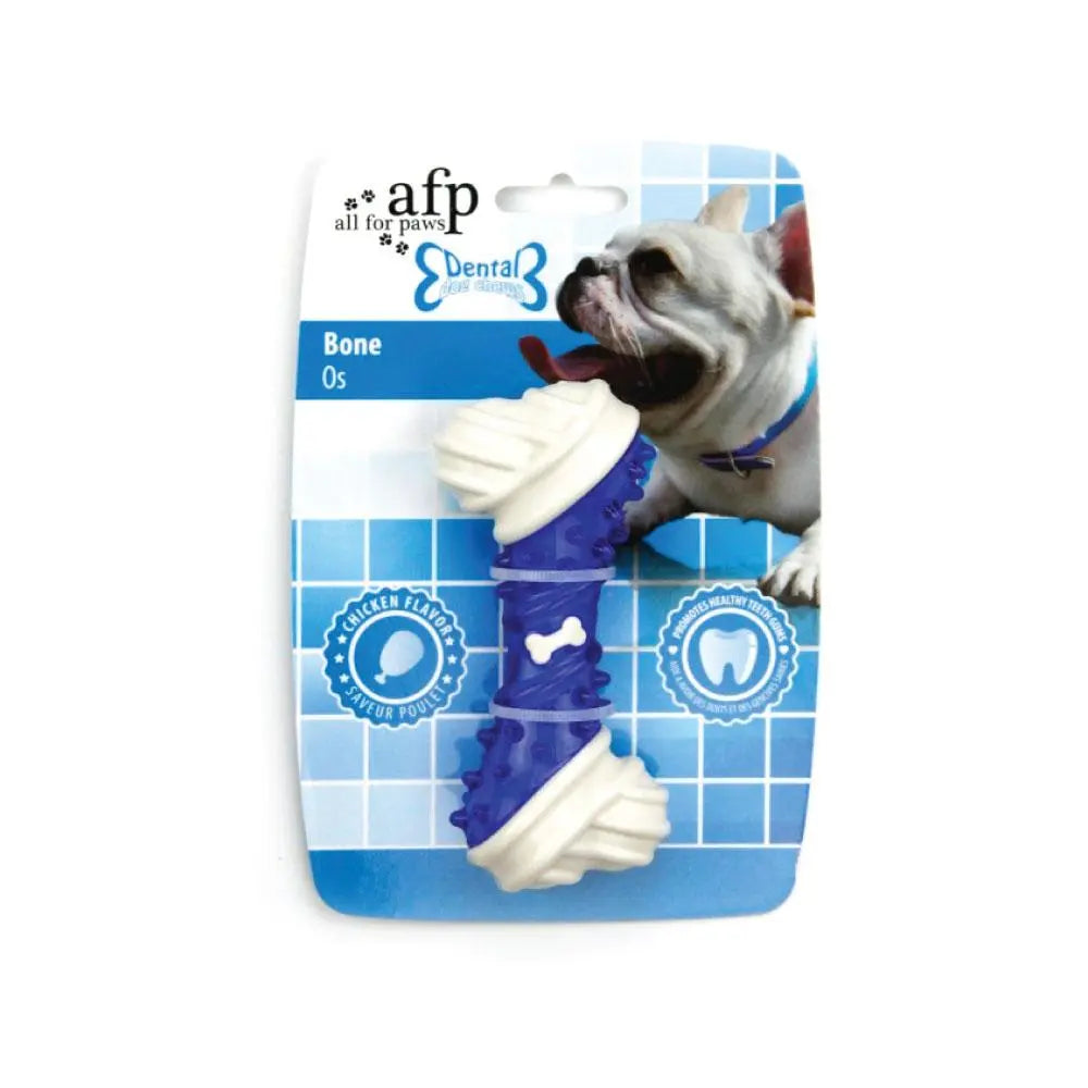 Dog Chew Bone - Blue Chicken Flavour Taste - Puppy Dental Teething Gum Toy AFP - Paws & Palettes