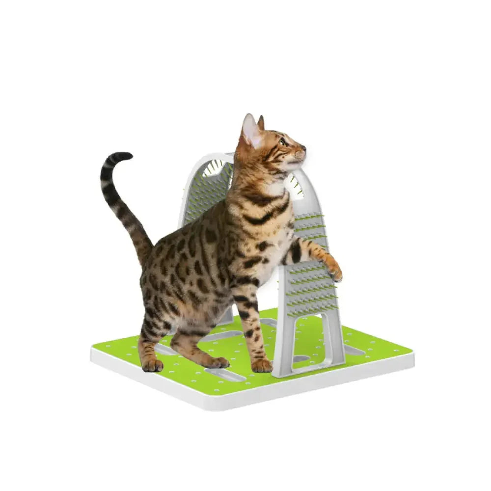 Cat Grooming Arch - Intercative Self Groom Brush + Scratcher Play - All For Paws Dropshipzone