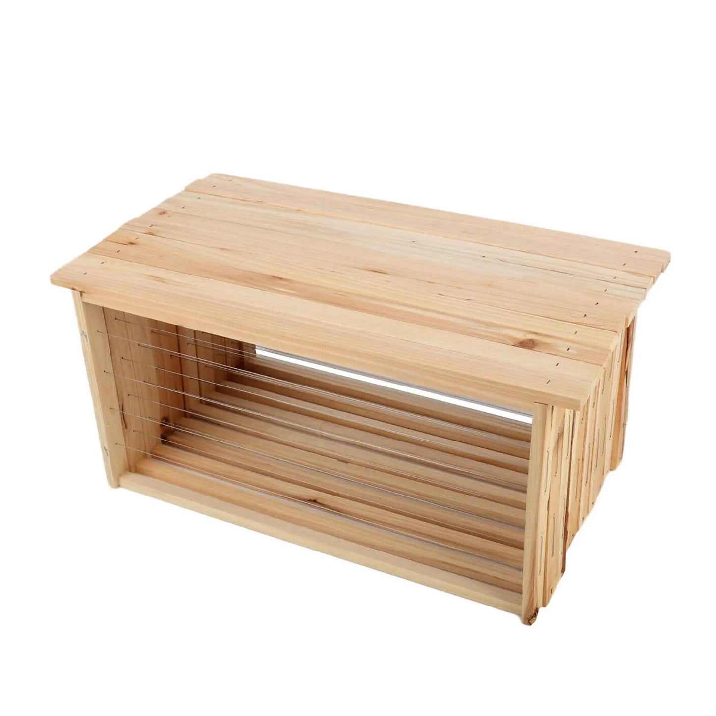20x Wire Beehive Frame Assembled Wood Steel Unwaxed Deep Hive Frames Beekeeping - Paws & Palettes