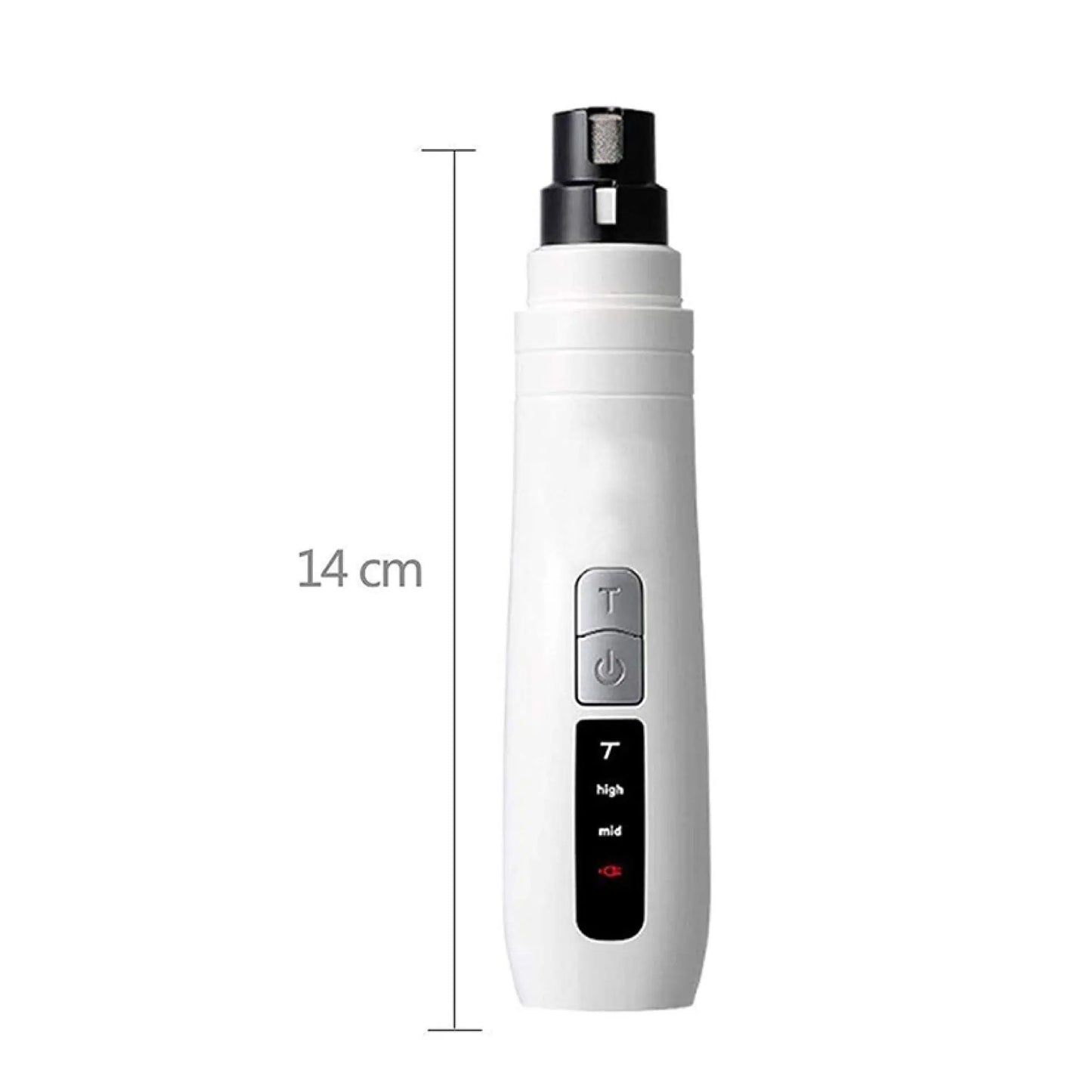 Pet Nail Grinder Dog Cat Electric Trimmer Turbo USB Rechargeable Claw Filer N9 - Paws & Palettes