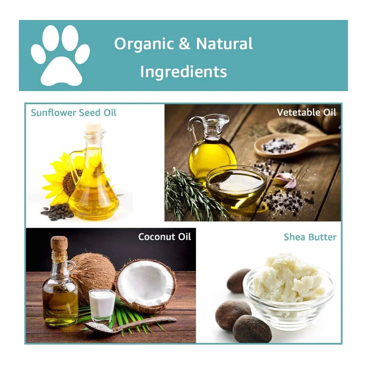 60g Pet Paw Balm - Dog or Cat Natural Organic Nose Soother Wax Ointment Cream - Paws & Palettes
