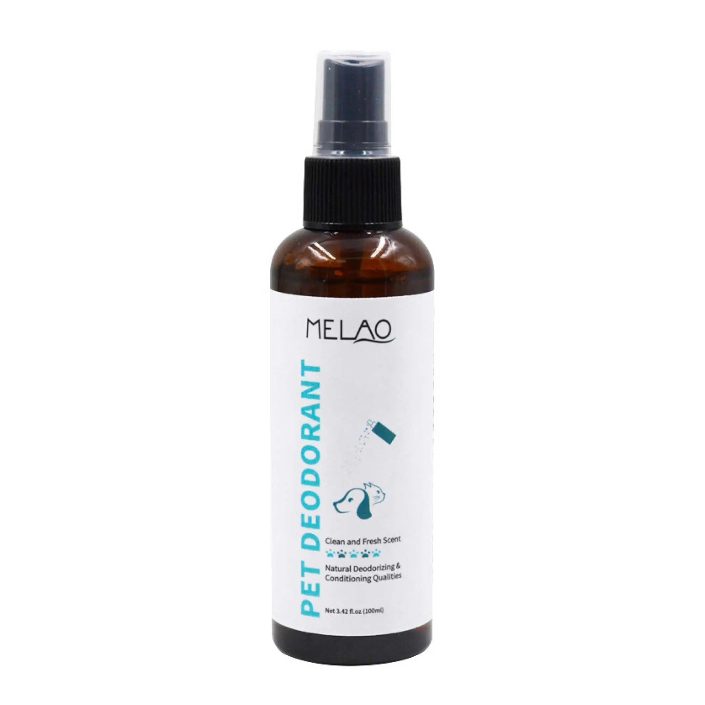 100ml Pet Deodorant - Dog Cat Spray Natural Conditioning Scented Deodorizer Melao - Paws & Palettes