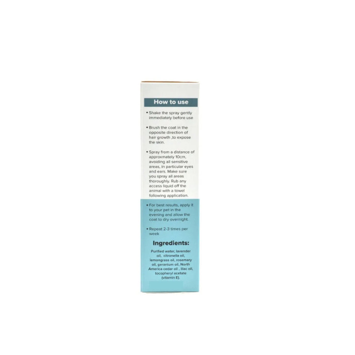 100ml Pet Flea Tick Spray - Dog or Cat Organic Natural Lavender Oil Repellent - Paws & Palettes