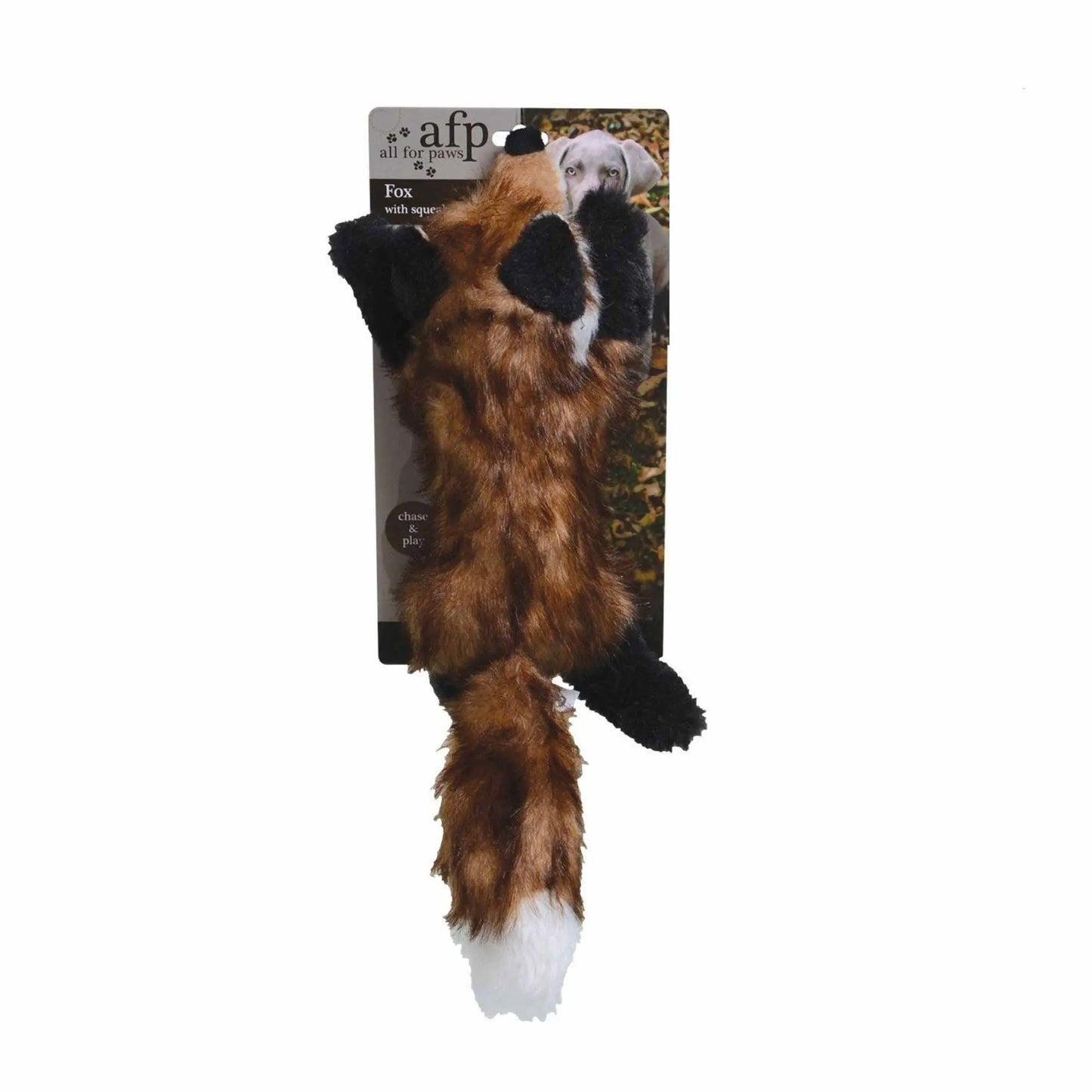 Dog Plush Toy - Fox Squeaky Interactive Large Life Like Pet Puppy Play - Paws & Palettes
