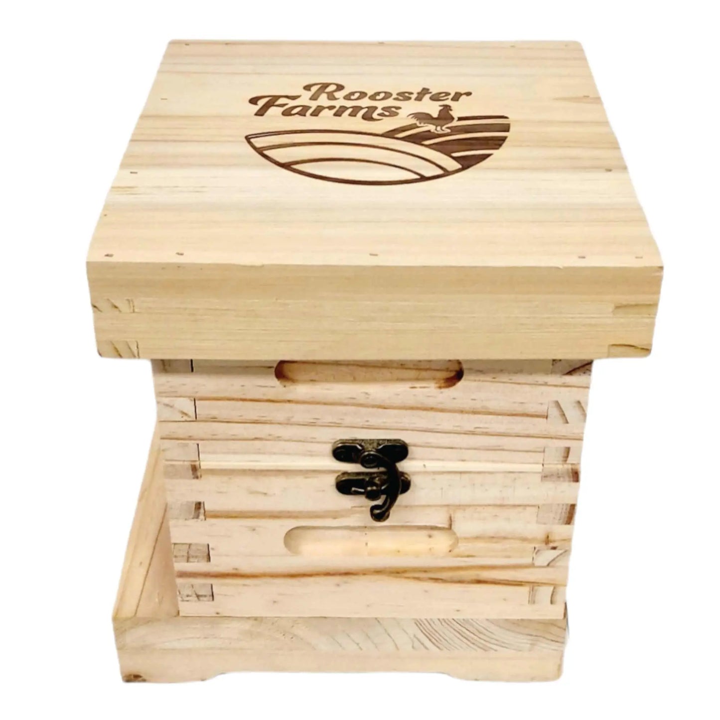 Mini Beehive Box 2 Tier Timber Decor Art Apiarist Gift Jewellery Trinkets Storage - Paws & Palettes