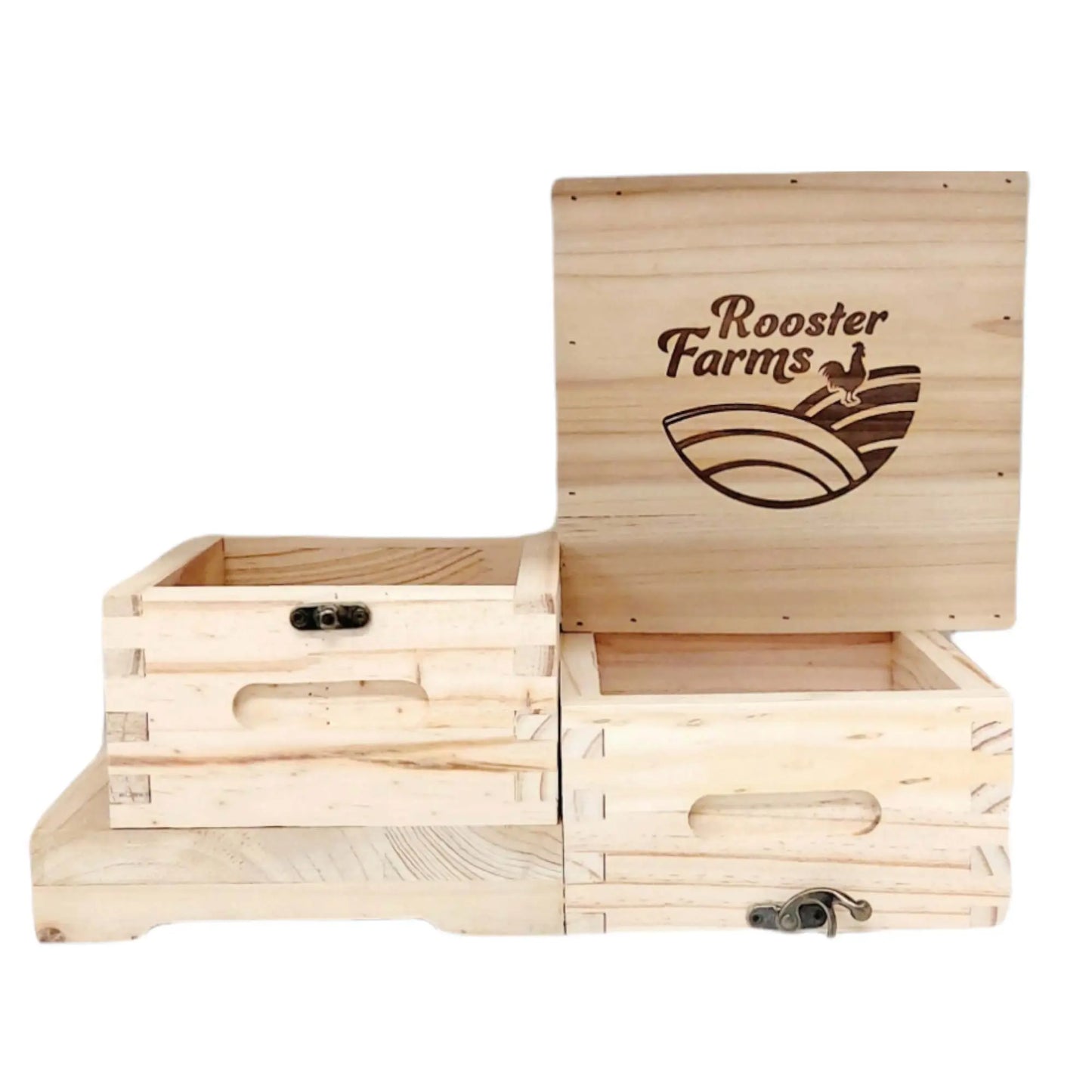 Mini Beehive Box 2 Tier Timber Decor Art Apiarist Gift Jewellery Trinkets Storage - Paws & Palettes