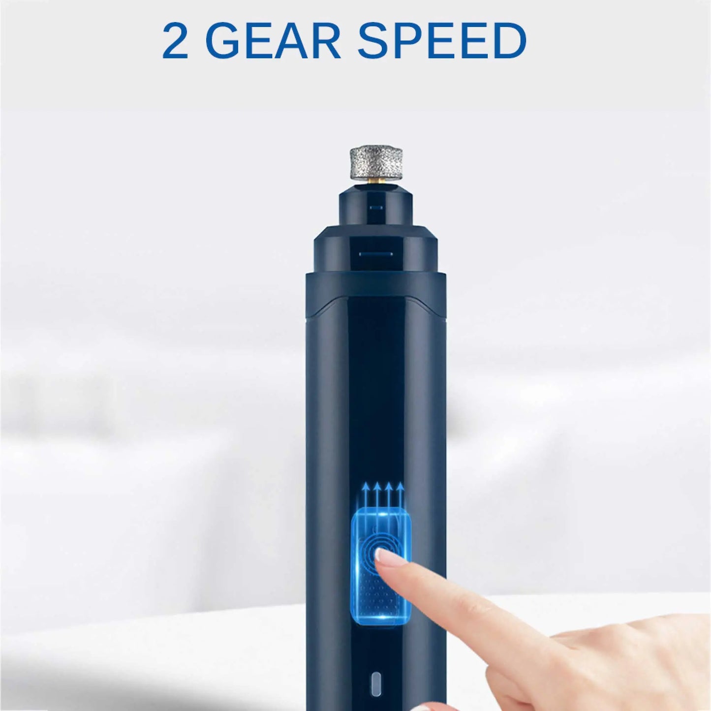 LED Light Pet Nail Grinder Dog Cat Electric Trimmer 2 Speed Rechargeable Filer - Paws & Palettes