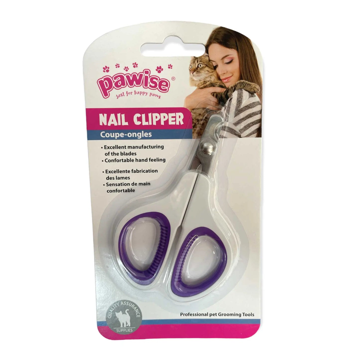Pet Nail Clipper Dog Cat Claw Cutter Rounded Scissors Small Grooming Tool - Paws & Palettes