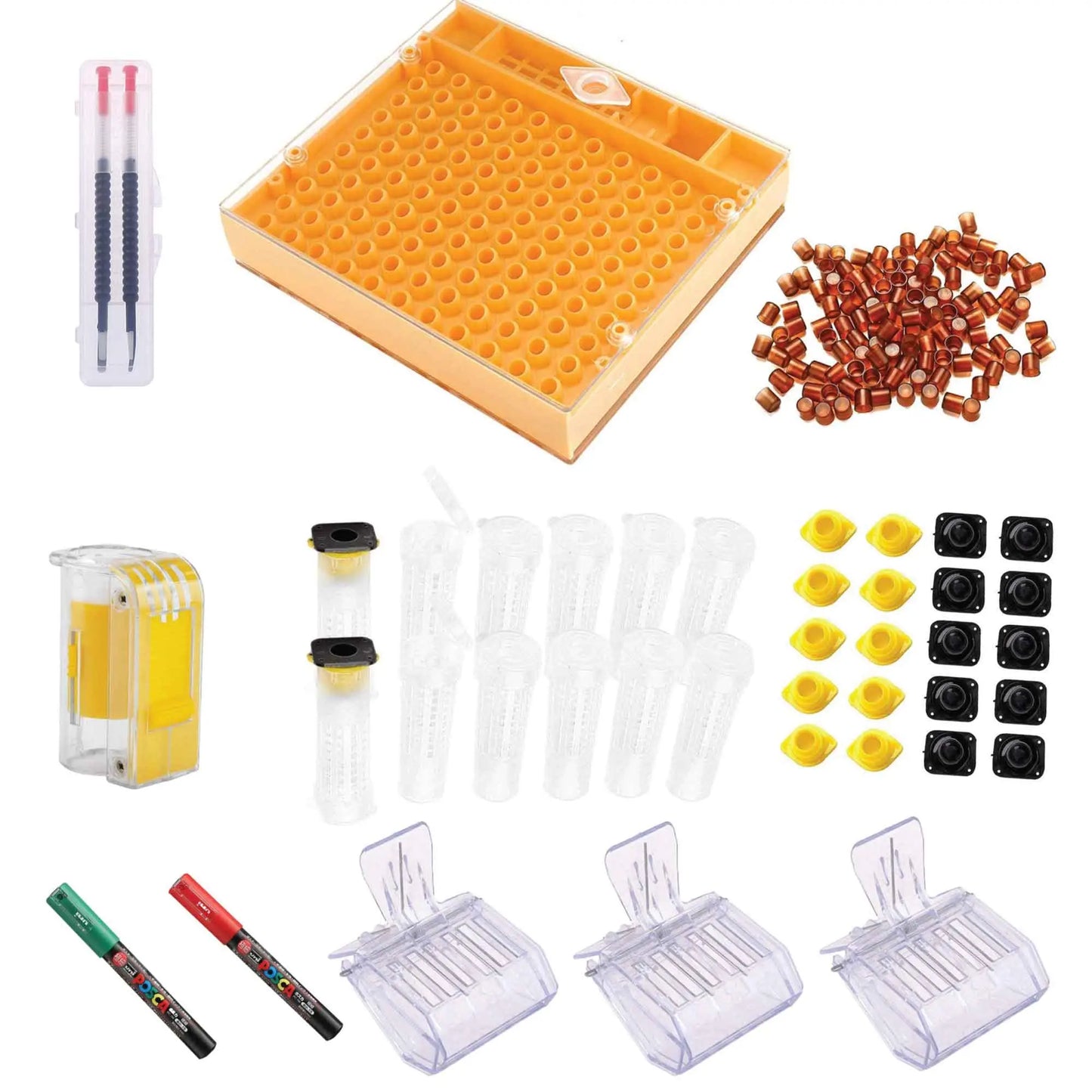 Nicot Queen Bee Rearing System Kit - Deluxe Complete Marking Starter - Paws & Palettes