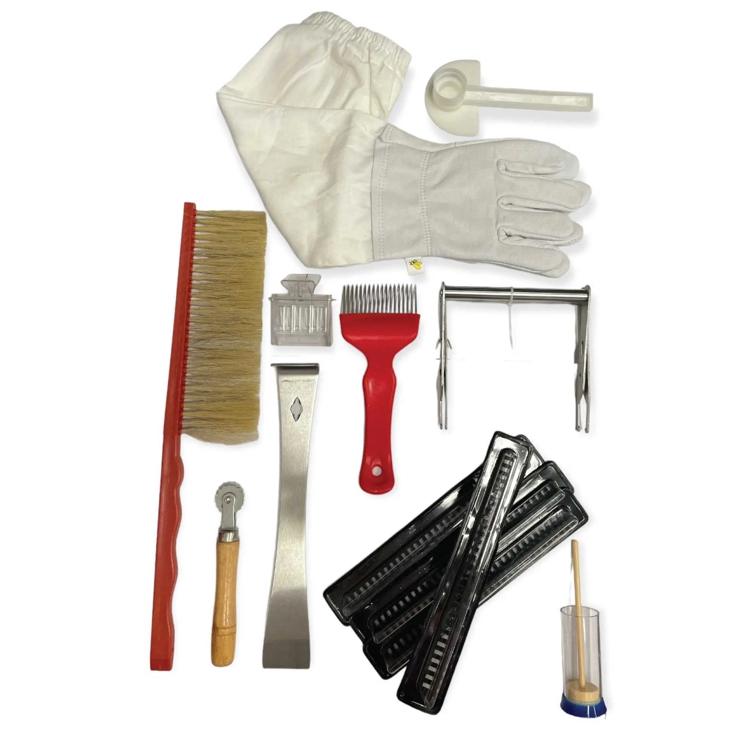 Beekeeping Tools Kit 10 Pcs - Honey Bee Hive Beekeeper Starter Pack - Paws & Palettes