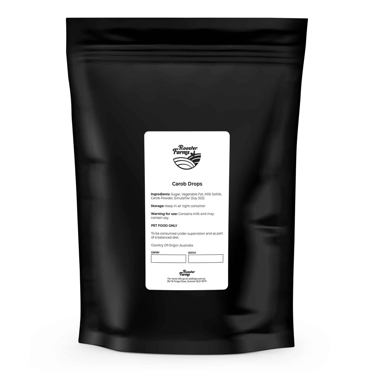 100g Dog Treat Carob Drops - Australian Puppy Button Melts - Paws & Palettes