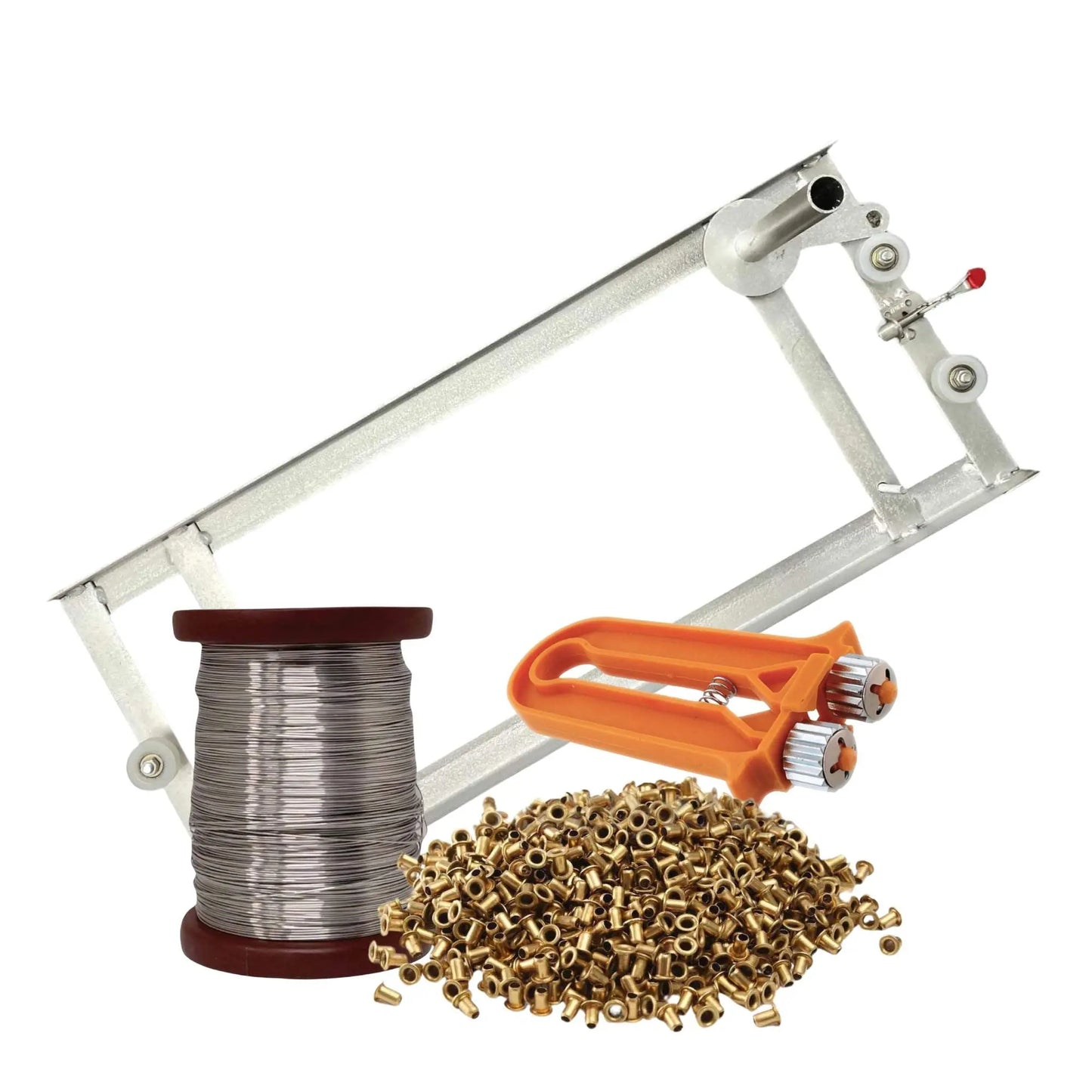 Beekeeping Kit - Wiring Board + 500g Wire + Crimper + 1000 Bee Frame Eyelets - Paws & Palettes