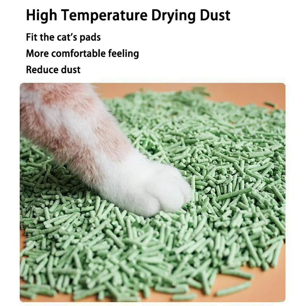 Dust-Free Tofu Cat Litter Quick Clumping & Odor Control Plant-Based Deodorizer Ideal for Multi-Cat Homes - Paws & Palettes